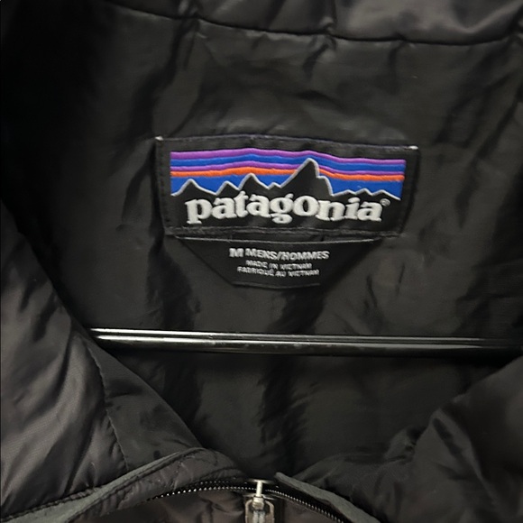 Patagonia Black Quilted puffer vest with Bud Light Patch - Picture 3 of 4